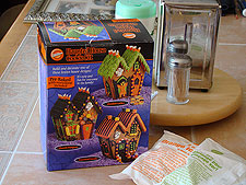 Halloween gingerbread house kit