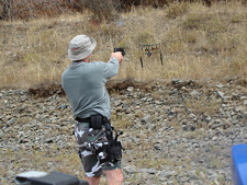 Dave shooting his .40 caliber
