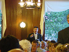 Dan at the reception.