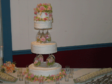 The incredible wedding cake.