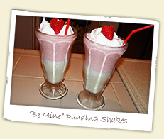 Be Mine Pudding Shakes