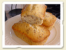 Homemade Zesty Lemon Bread. Click for recipe.
