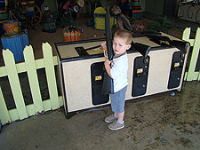 Hunter at the shooting gallery