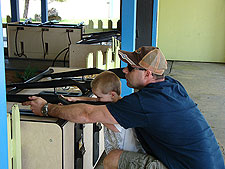 Dave and Hunter at the shooting gallery