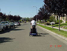 Dave and Hunter going on a bike ride.