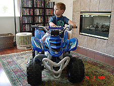 Hunter on his ATV