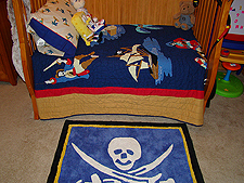 New pirate bedding.