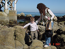 Hunter and Heidi on the beach