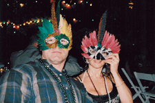 Dave & Heidi at Mardi Gras World.