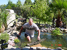 Dave in pond.