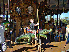 Hunter on the carousel
