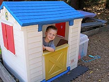 Hunter in the playhouse