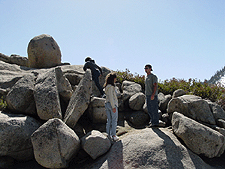 Big rocks on the way to Ponderosa Ranch.