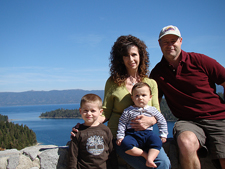 Us above Emerald Bay