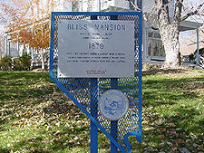 Bliss Mansion sign.