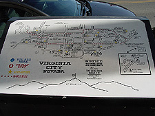 Virginia City street map.