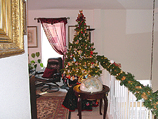 Another view of tree in loft.