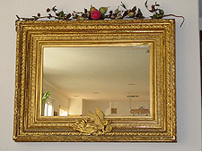 Mirror in livingroom.