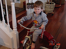 Hunter on his trike from Tanya