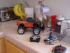 Hunter's RC helicoptor & truck