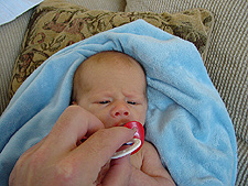 Size comparison to Dave's hand.