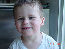 Hunter playing outside