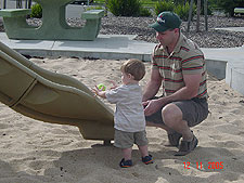 Ready to go on the slide.