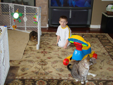 Hunter with Allie & Lily