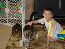 Hunter with Allie & Lily