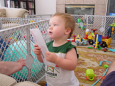 Hunter with the mail.