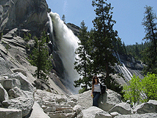 Heid near the top of Nevada Falls